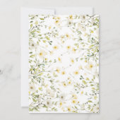 Graduation Party Invitation, Wildflower Afstuderen Kaart (Achterkant)