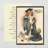  Graduation Party Invitations Rozen Dolls Kaart (Voorkant / Achterkant)