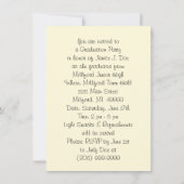  Graduation Party Invitations Rozen Dolls Kaart (Achterkant)