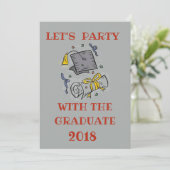GRADUATION PARTY INVITE KAART (Staand voorkant)