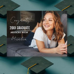 Graduation Party Invite Postcard Briefkaart<br><div class="desc">Personalize this postcard with your own photo and details</div>