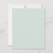 Graduation party ivory bow green 2026 invitation (Achterkant)