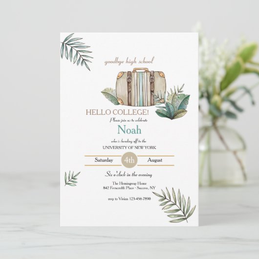 Graduation Party Kaart (Staand voorkant)