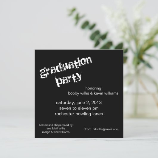 Graduation Party Kaart (Staand voorkant)