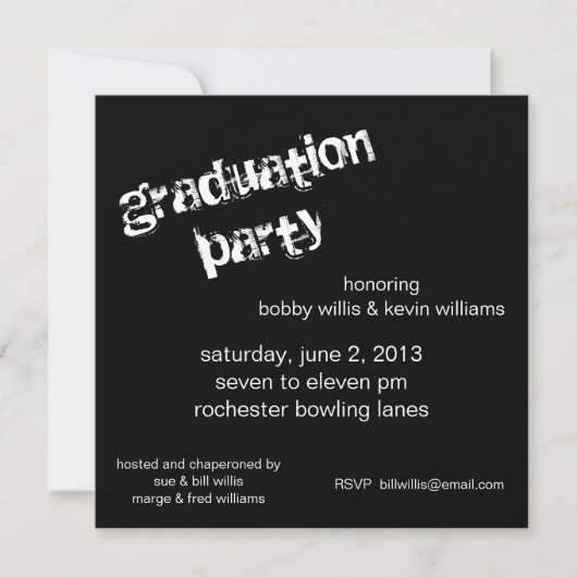 Graduation Party Kaart (Voorkant)