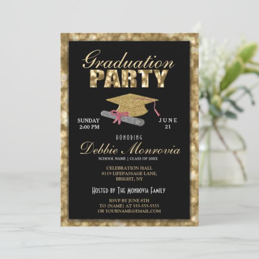 Graduation Party Kaart (Staand voorkant)