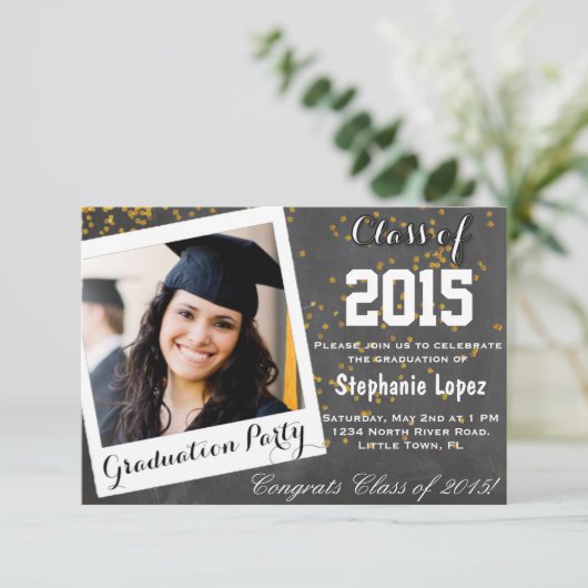 Graduation Party Kaart (Staand voorkant)