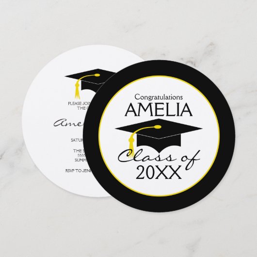 Graduation Party Kaart (Voorkant / Achterkant)