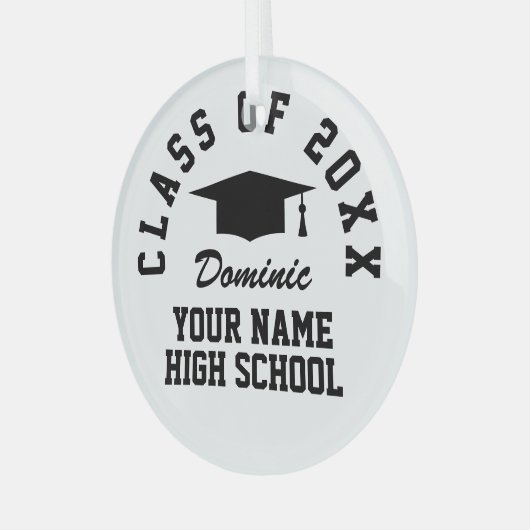 Graduation party keepomwille ornament met string (Voorkant links)