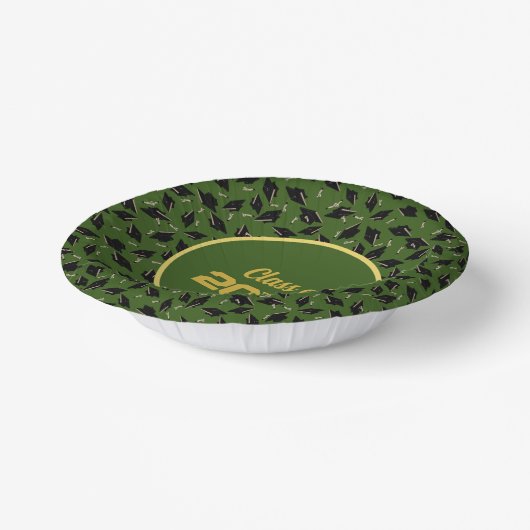 Graduation Party Klasse van Gepersonaliseerde Groe Papieren Kommen (Gebogen)