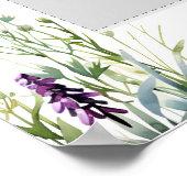 Graduation Party kleurrijke bloemenFoto Booth Lijs Poster (Hoek)