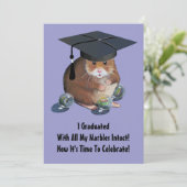 Graduation Party: Kute hamster met kieuwen, Pet Kaart (Staand voorkant)