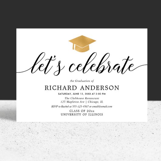 Graduation party, Laten we de eenvoudige moderne Kaart