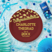 Graduation Party Levert Gepersonaliseerd Maroon Go Papieren Bordje (Feest)