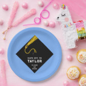 Graduation Party Light-blue Papieren Bordje (Feest)