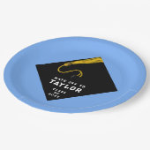 Graduation Party Light-blue Papieren Bordje (Gekanteld)