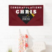 Graduation Party Maroon Spandoek (Insitu)
