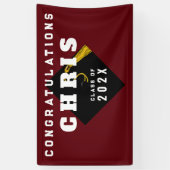 Graduation Party Maroon Spandoek (Verticaal)