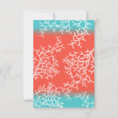 Graduation Party Modern Beach Coral Reef Starfish Kaart (Achterkant)