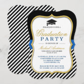 Graduation Party Modern Gold Bracket Lijst Kaart (Voorkant / Achterkant)