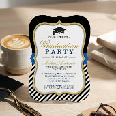 Graduation Party Modern Gold Bracket Lijst Kaart