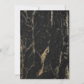 Graduation Party Modern Gold Script White Marble Kaart (Achterkant)