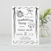 Graduation Party Modern Kaart (Staand voorkant)