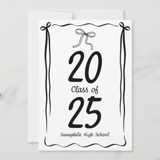 Graduation Party Modern Kaart (Achterkant)