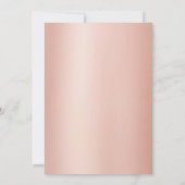 Graduation Party Modern Roos Gold Typografie Kaart (Achterkant)