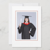 Graduation party Modern simpele foto Kaart (Achterkant)