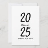 Graduation Party Moderne Uitnodiging (Achterkant)