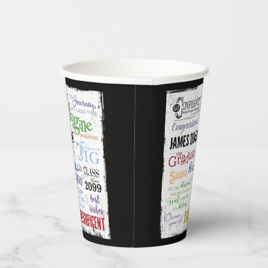 Graduation Party Motivatie Inspirerend quotes Papieren Bekers (Rechts)