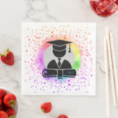 Graduation Party Napkin Pet en Gown HAMbyWG Servet (Insitu)