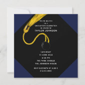 Graduation Party Navy Blue Kaart (Voorkant)