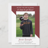 Graduation Party Open House 2023 Foto Maroon Kaart (Voorkant)