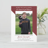 Graduation Party Open House 2023 Foto Maroon Kaart (Staand voorkant)