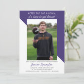 Graduation Party Open House 2023 Foto Paars Kaart (Staand voorkant)