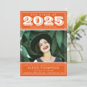 Graduation Party Open House 2023 Foto Sinaasappel Kaart (Staand voorkant)