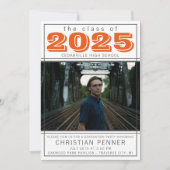 Graduation Party Open House 2023 Foto Sinaasappel Kaart (Voorkant)