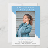 Graduation Party Open House 2023 Photo Light Blue Kaart (Voorkant)