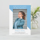 Graduation Party Open House 2023 Photo Light Blue Kaart (Staand voorkant)