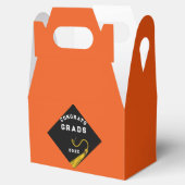 Graduation Party Oranje Favor Box Bedankdoosjes (Geopend)