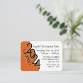 Graduation Party Oranje foto invoegen Kaart 2020 (Staand voorkant)