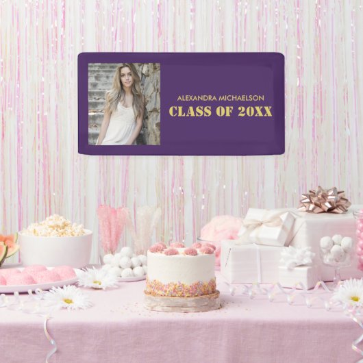 Graduation Party Paars Spandoek (Feest)