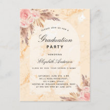 Graduation party pampas grasmarmer blush 2022