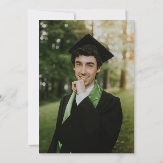 Graduation Party Pet Diploma Photo Invitation (Achterkant)