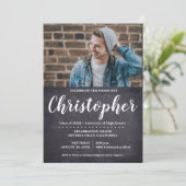 Graduation Party Photo Chalkboard Kaart (Staand voorkant)