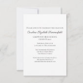 Graduation Party Photo Elegant Script Kaart (Achterkant)