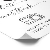 Graduation party photo guestbook snap it, sign it  poster (Hoek)