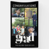 Graduation Party Photo High School Afstudeerder Spandoek (Verticaal)